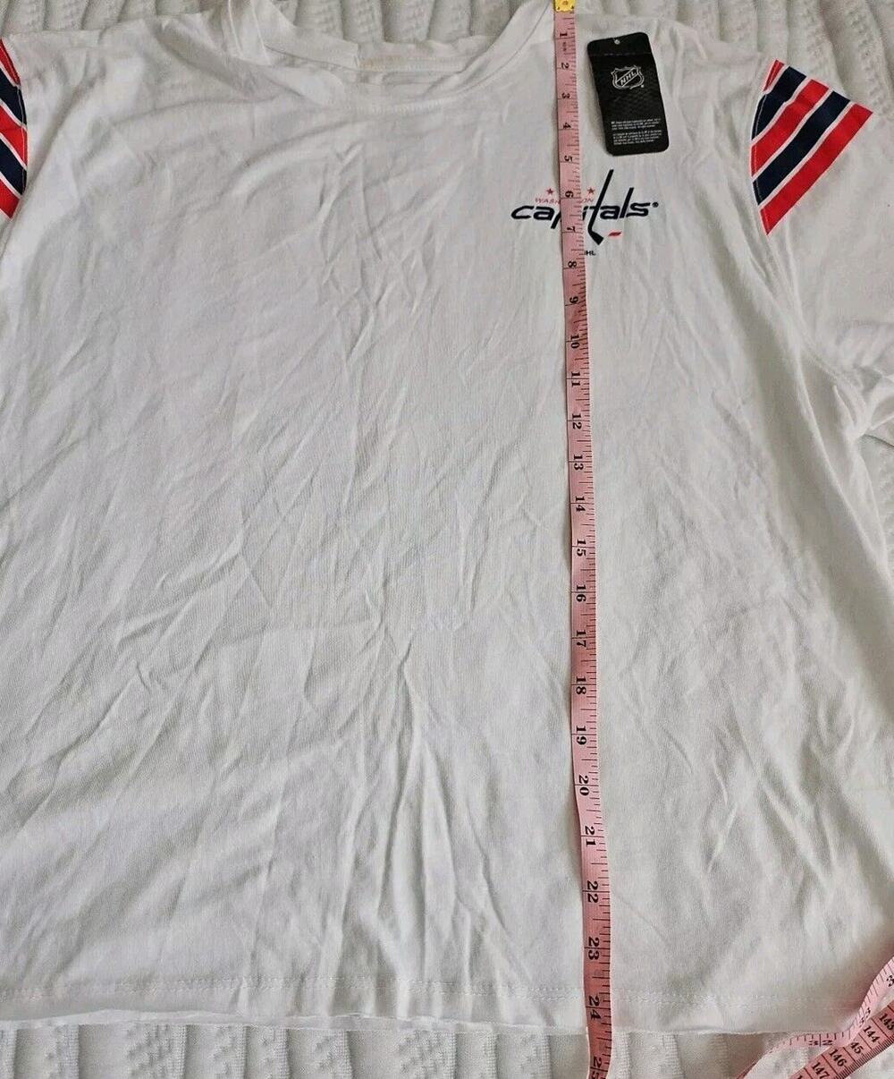 Washington Capitals Youth Kids White Short Sleeve T Shirt Size XL 16/18